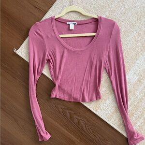 Fashion Nova Mauve Long Sleeve Top